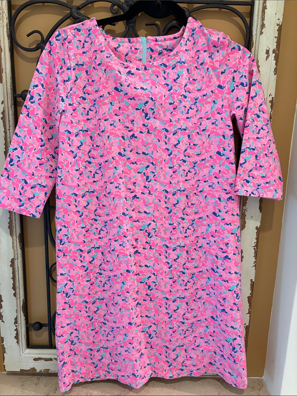 Vineyard Vines girls hot pink Whale Print Dress size XL
